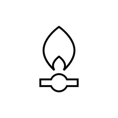 Gas cylinder line icon