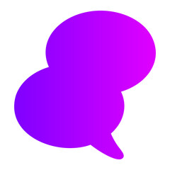 conversation gradient icon