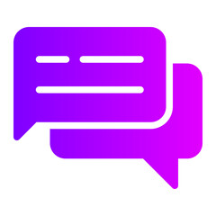 dialogue gradient icon