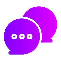 dialogue gradient icon