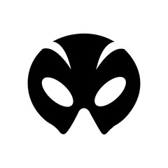 Mask, Halloween Vector isolated on white Background. Perfect for coloring book, textiles, icon, web, painting, children's books, t-shirt print	
