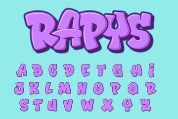 Pop Alphabet Graffiti text vector Letters © JayaSenantiasa