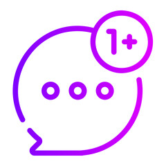 notification gradient icon