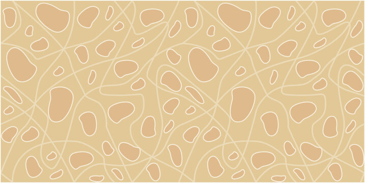 Seamless beige animal pattern. Abstract vector pattern