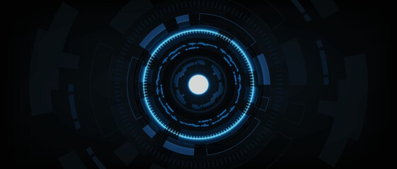 Abstract circuit board futuristic technology processing background. vector illustration