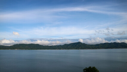stunning lake tondano surrounded by beautiful hills