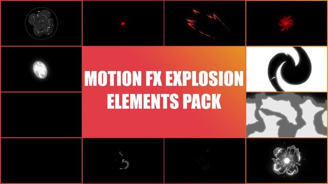 Anime Explosion Elements Motion Graphics Pack is a dynamic pack that includes a collection of colorful cartoon explotion. More elements in our portfolio.