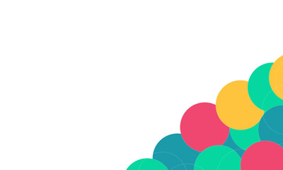 abstract colorful background with circles