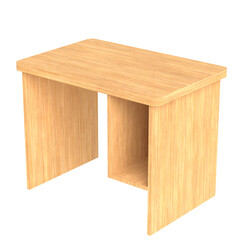 3d rendering illustration of a computer desk