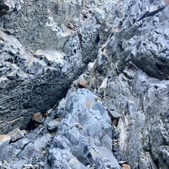 Close-up of stone rocks relief