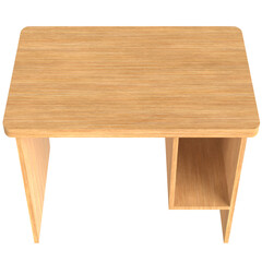 3d rendering illustration of a computer desk