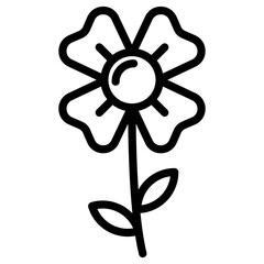 Obraz premium flowers icon