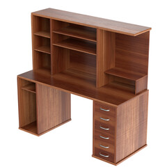 3d rendering illustration of a computer desk