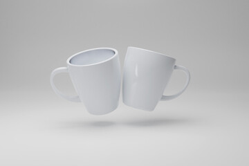 Mug mockup 3d rendering 