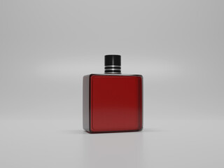 Perfume bottle mockup 3d rendering 