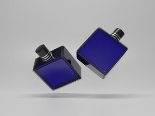 Perfume bottle mockup 3d rendering 