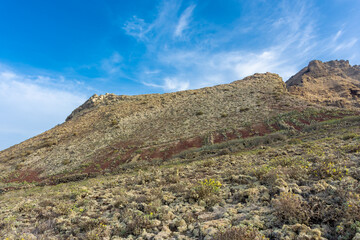 The Monte Corona Volcano in Lanzarote, Canary Islands,  Spain