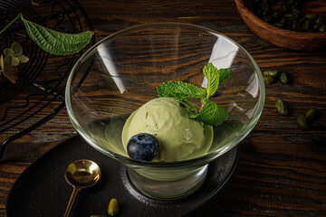 Pistachio ice cream