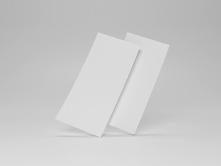 DL flyer mockup 3d rendering 