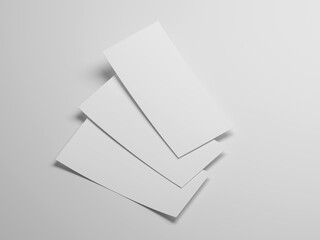 DL flyer mockup 3d rendering 