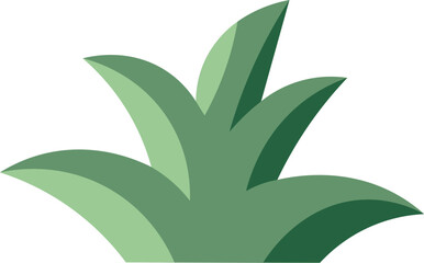 Hand drawn plant flat illustration