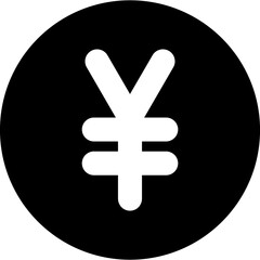 Yen black Icon