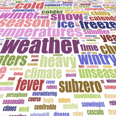 Perspective, Winter word cloud concept. Winter word cloud. Made with the text only. 