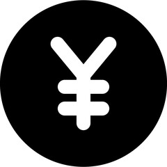 Yen black Icon