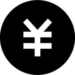 Yen black Icon