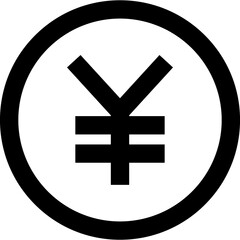 Yen black Icon