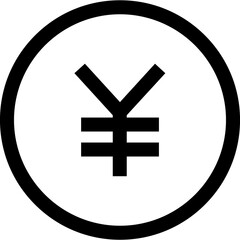 Yen black Icon