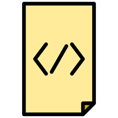 Code_1 filled outline icon