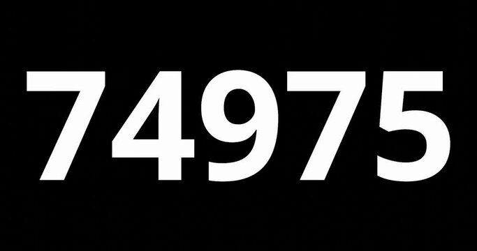 fast changing numbers or digit with random number