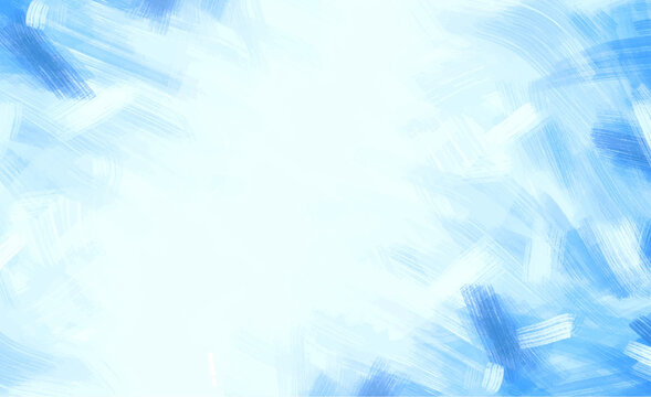 Blue Brushstrokes Background