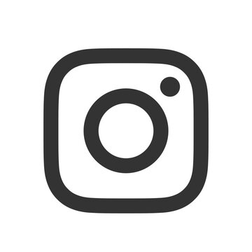 Instagram camera logo icon. Social media logo.