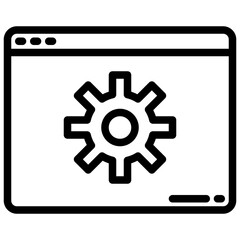 Setting outline icon