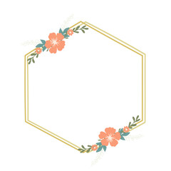 frame with flowers