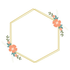 frame with flowers