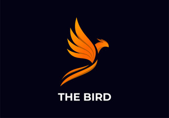 Obraz premium FLYING BIRD ANIMAL LOGO DESIGN
