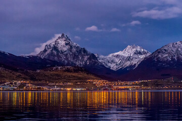 View of Tierra del Fuego province in Argentina. Nature of South America