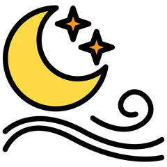 Breeze filled outline icon