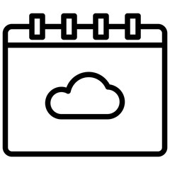 Calendar outline icon
