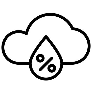 Precipitation Outline Icon