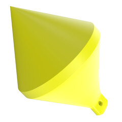 3d rendering illustration of a conic marker buoy
