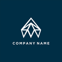 MA or AM. Monogram Two letters A & M. Luxurious, simple, minimal and elegant MA logo design. Vector illustration template.