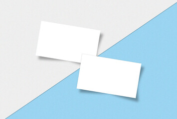 Fototapeta mock up szablon pusty blank post ulotka wizytówka kartka wizualizacja zakładka notatka  obraz