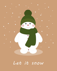 Snowman, Let it snow