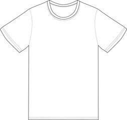 Template blank graphic t-shirt black and white. PNG