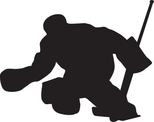 Obraz premium silhouette of people playing hockey