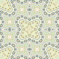 American seamless pattern graphic design. Vintage geometric texture. Ceramic print in ethnic style.